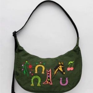 Baggu Jessica Williams Medium Nylon Crescent Bag